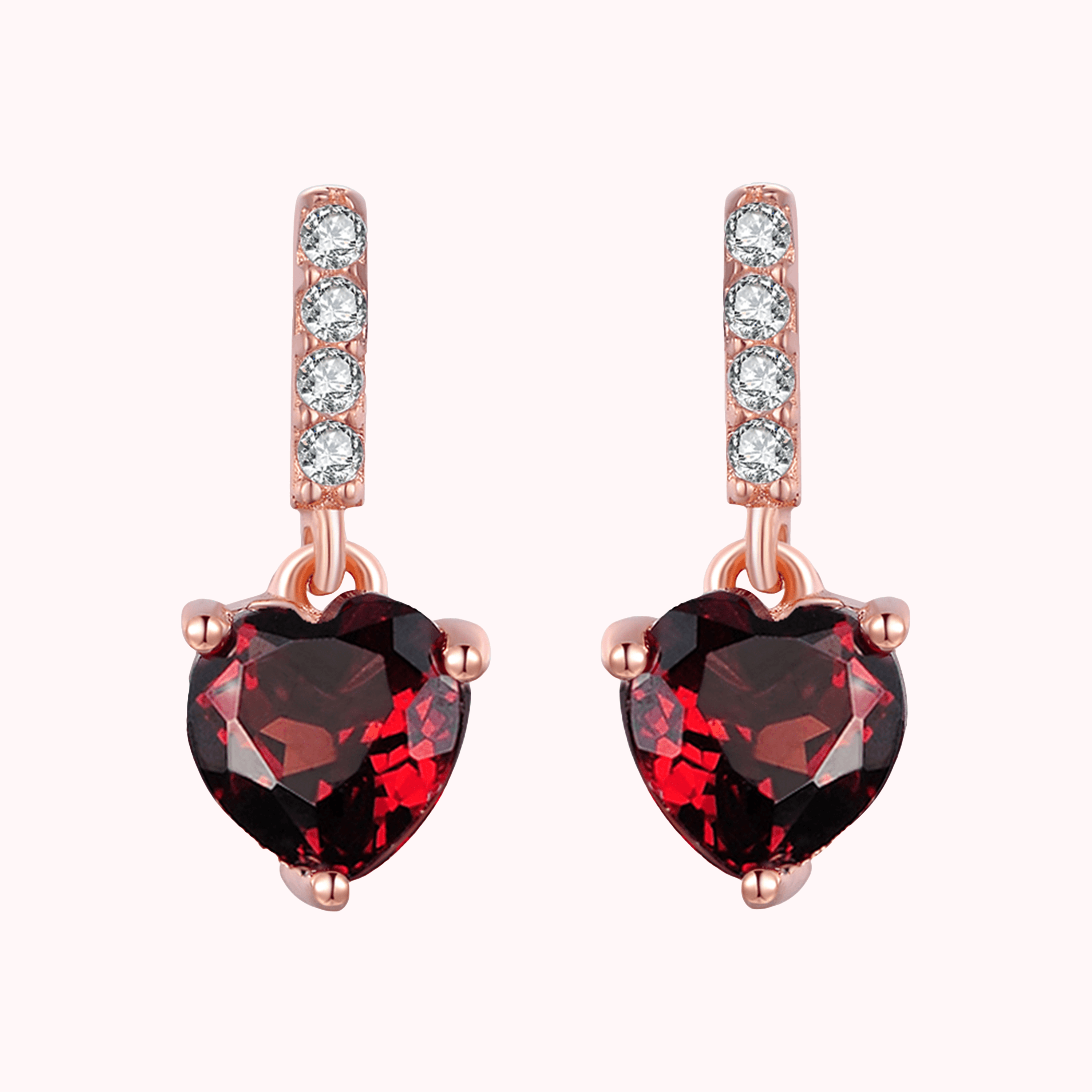 Garnet Earrings — Wolf Wilde Goldsmith